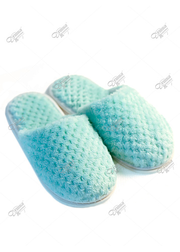 Тапки женские велсофт мята