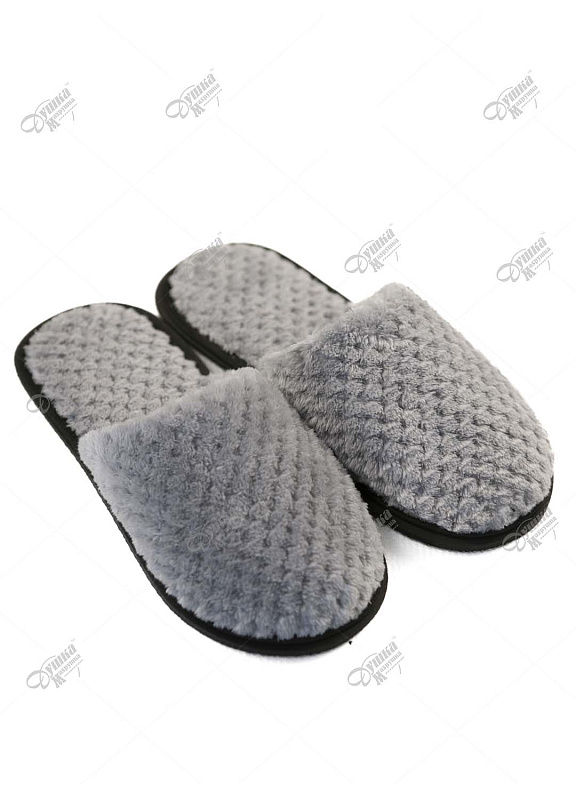 Тапки мужские велсофт серые