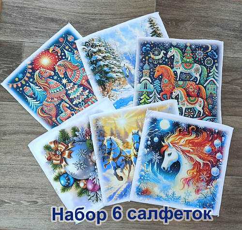 Набор салфеток из микрофибры 6 штук